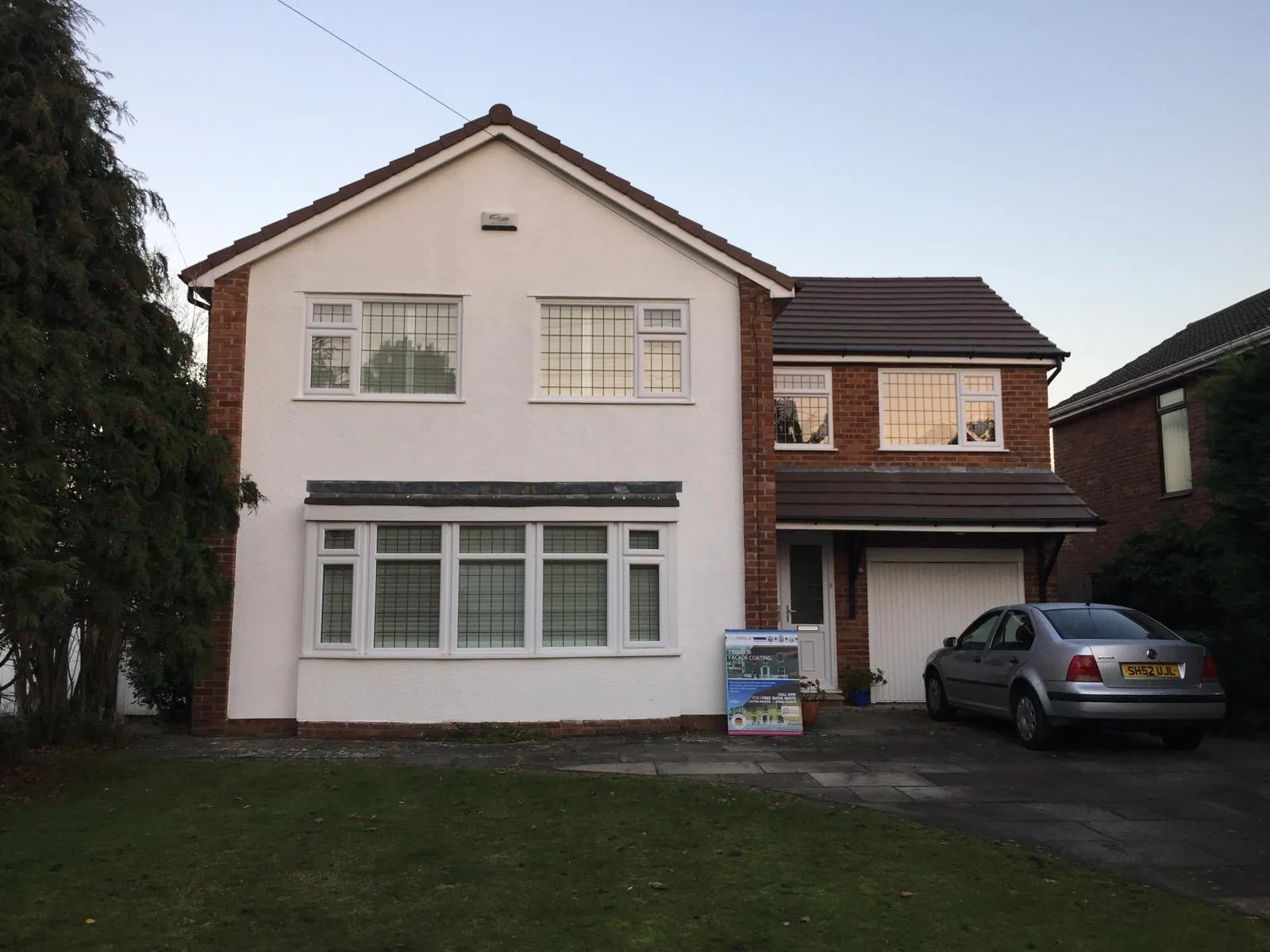 The same house after ProPERLA façade coating